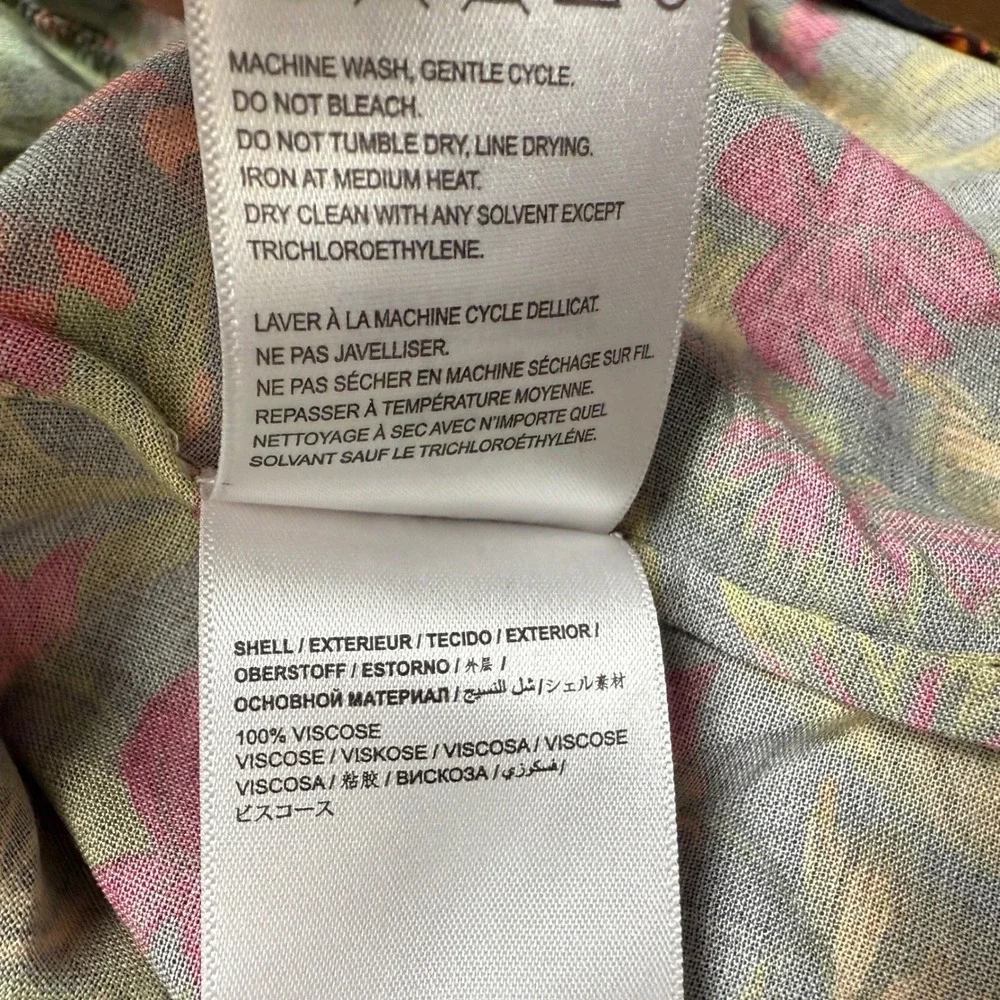 FARM Rio Multicolor Floral Tiered Maxi Skirt - Orange, Green, Pink, Blue - Picture 10 of 10